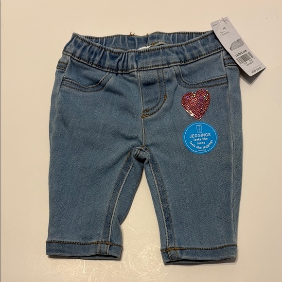 Carter's Blue Denim Jeans with Elastic Waistband - Picture 1 of 5